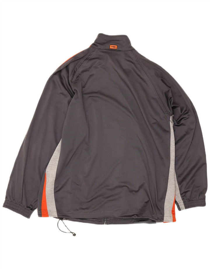 Diadora Mens Tracksuit Top Jacket UK 46 2XL Grey Colourblock Polyester