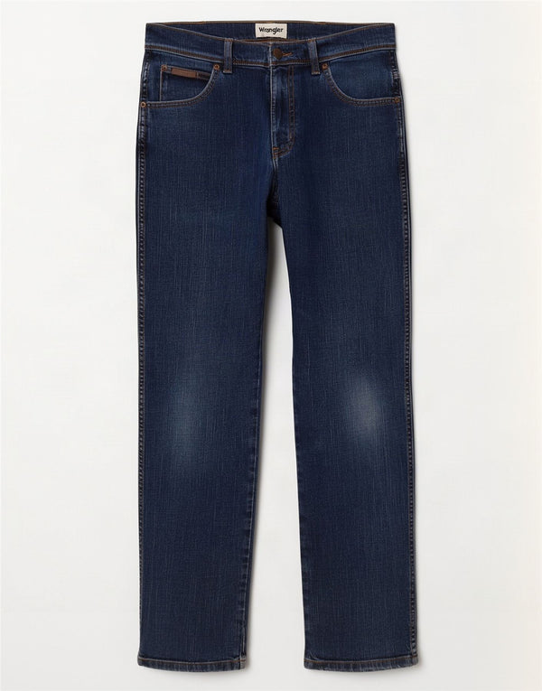 Wrangler Mens Texas Slim Jeans W32 L32 Blue Cotton