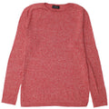 Zara Mens Crew Neck Jumper Sweater Medium Red Flecked