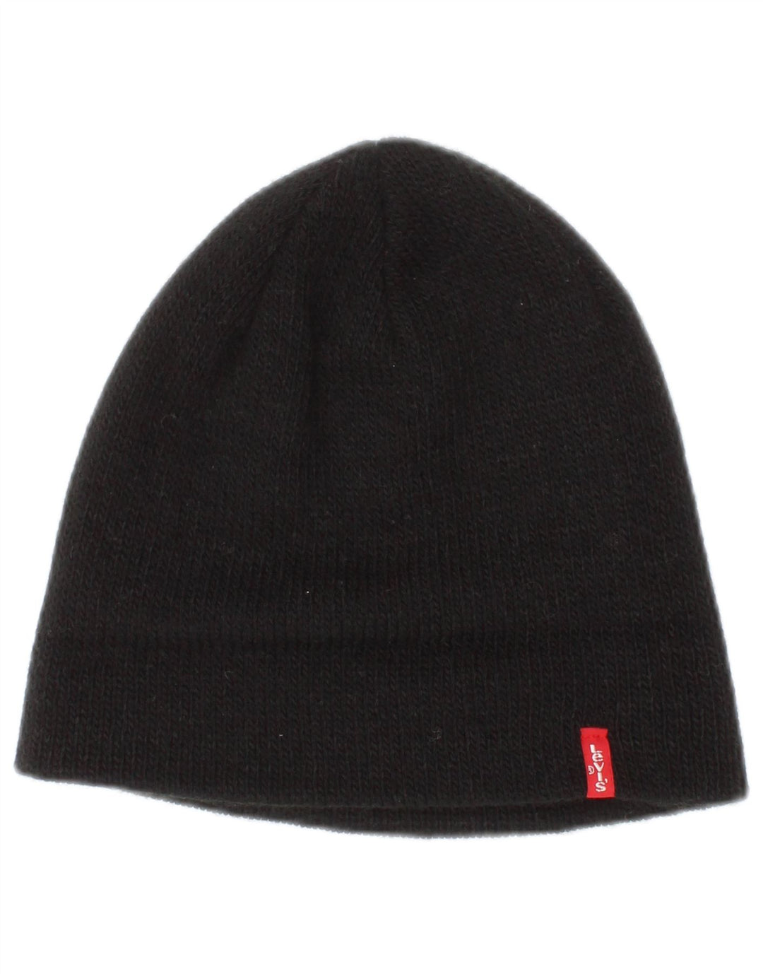 Levi's Mens Beanie Hat One Size Black Acrylic
