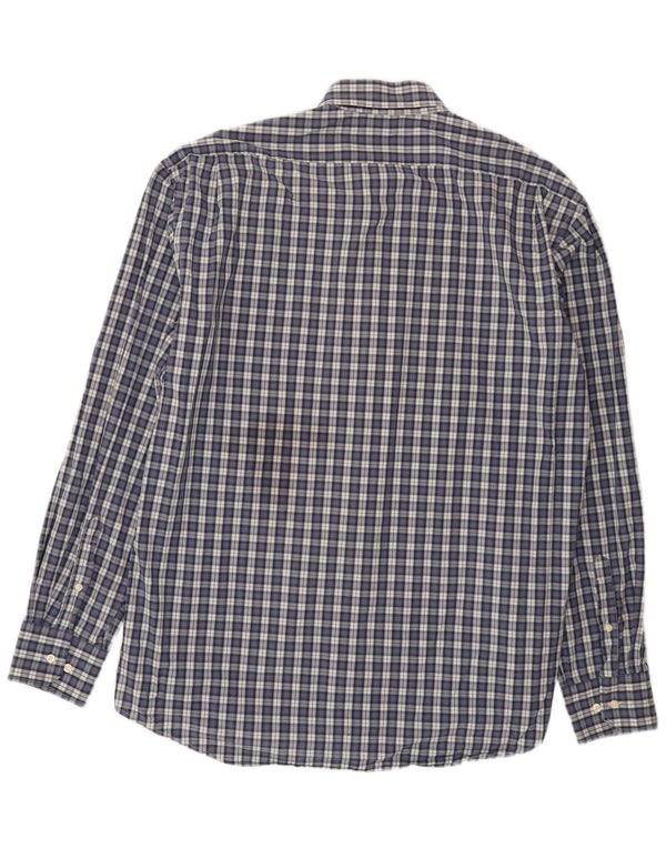 Best Company Mens Regular Fit Shirt 2XL Navy Blue Check Cotton
