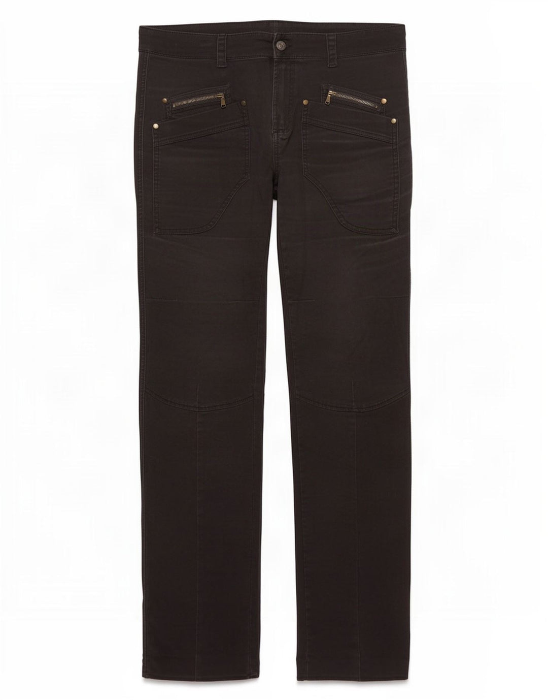 Benetton Mens Straight Casual Trousers W34 L33 Grey