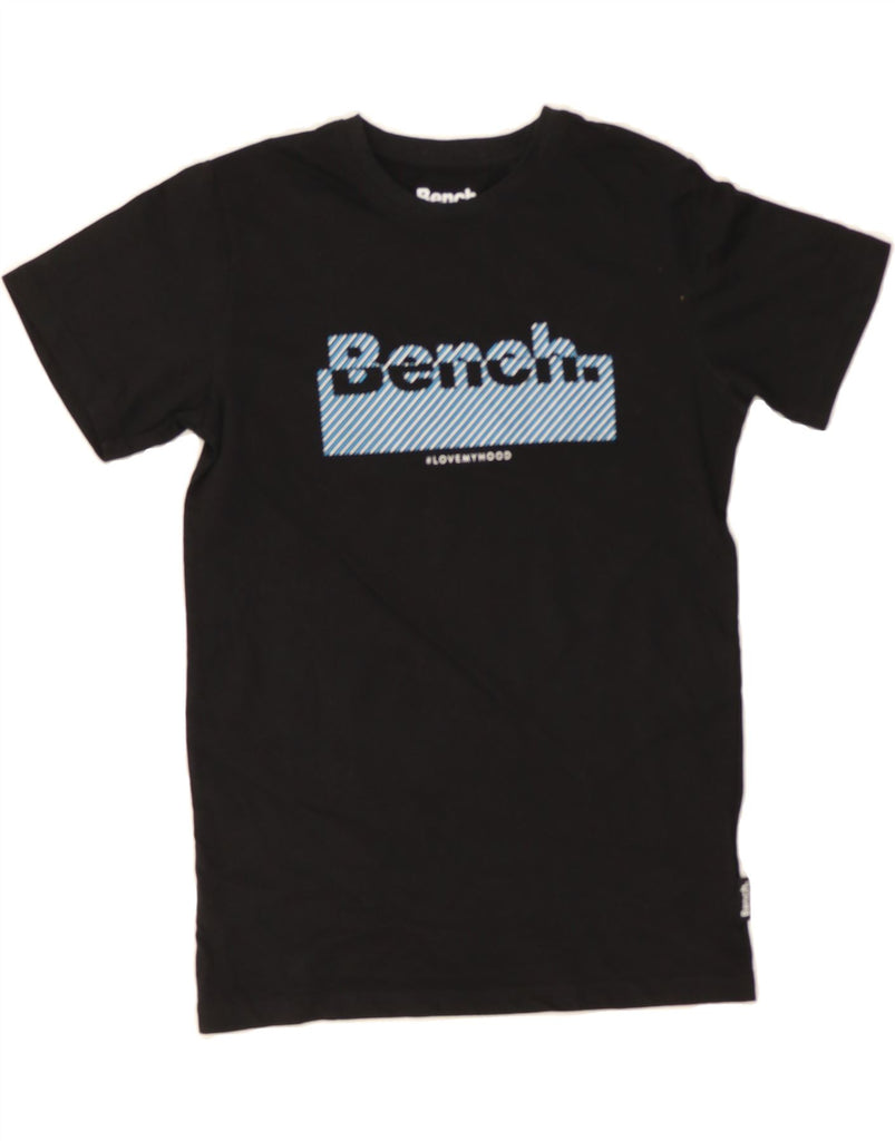 BENCH Boys Graphic T-Shirt Top 11-12 Years Black Cotton Vintage Bench and Second-Hand Bench from Messina Hembry 
