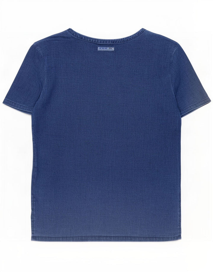 Zara Mens T-Shirt Top Small Navy Blue