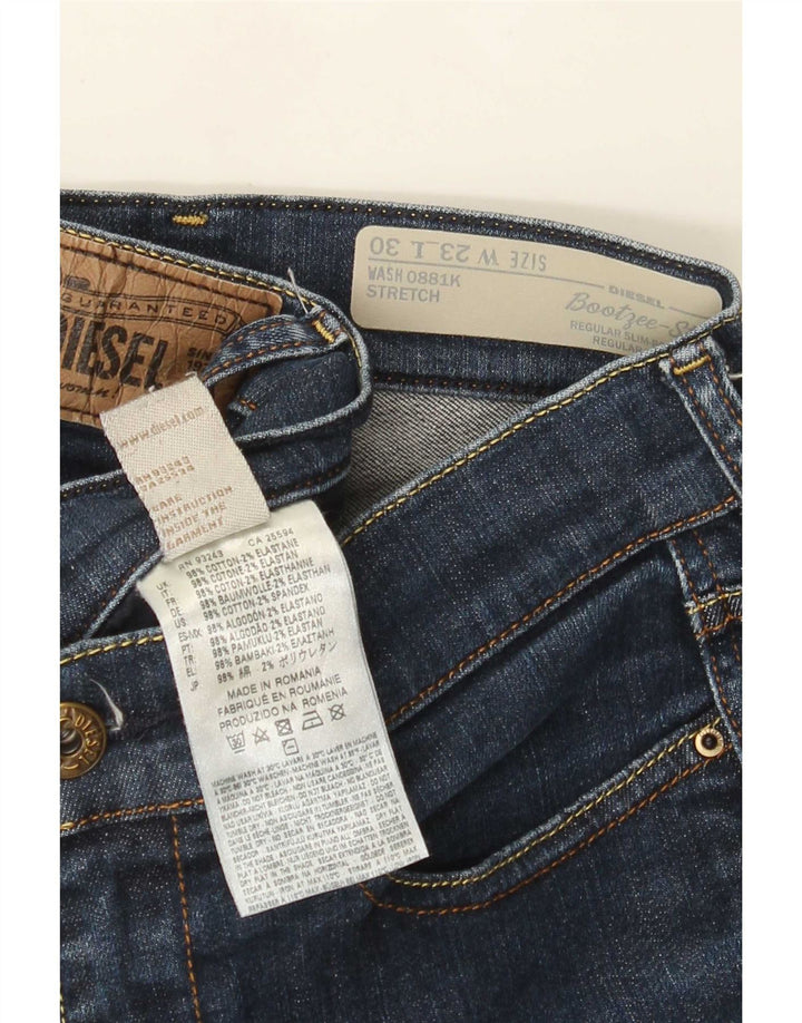Diesel Womens Bootzee-St Regular Slim Bootcut Jeans W23 L27 Navy Blue