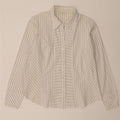 Marks & Spencer Womens Shirt UK 16 Large White Striped Cotton