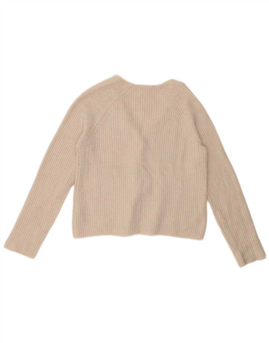 FAT FACE Womens Crop Oversized Cardigan Sweater UK 10 Small  White Nylon