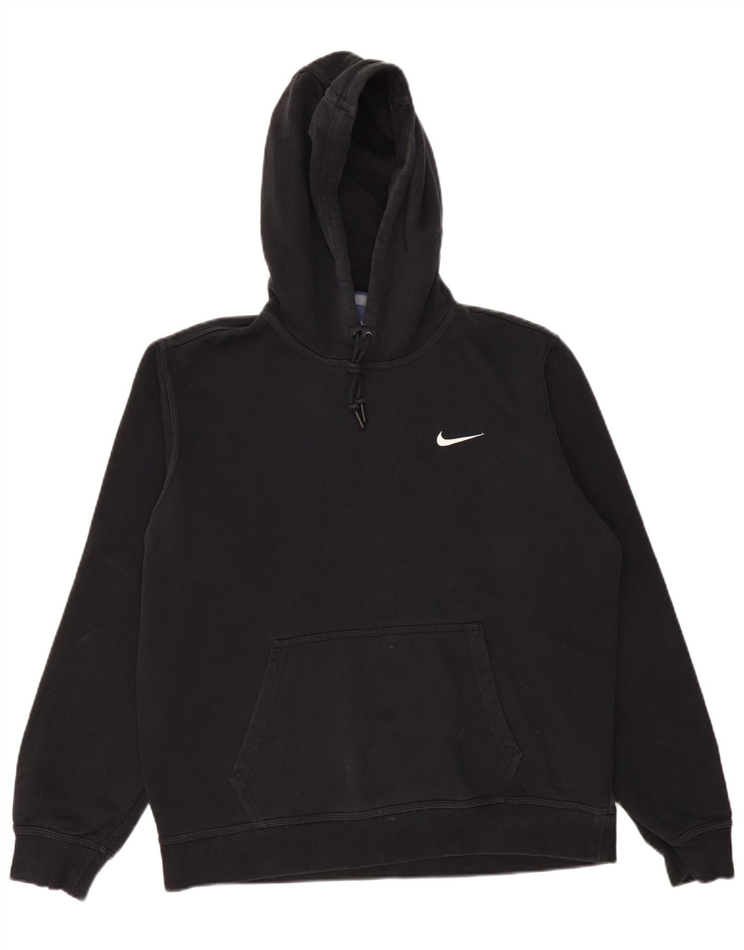 Nike Mens Hoodie Jumper Large Black Cotton