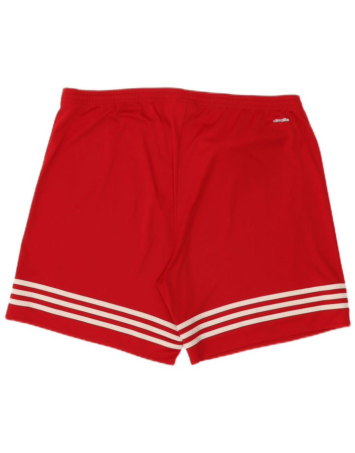 Adidas Mens Climalite Sport Shorts XL  Red Polyester