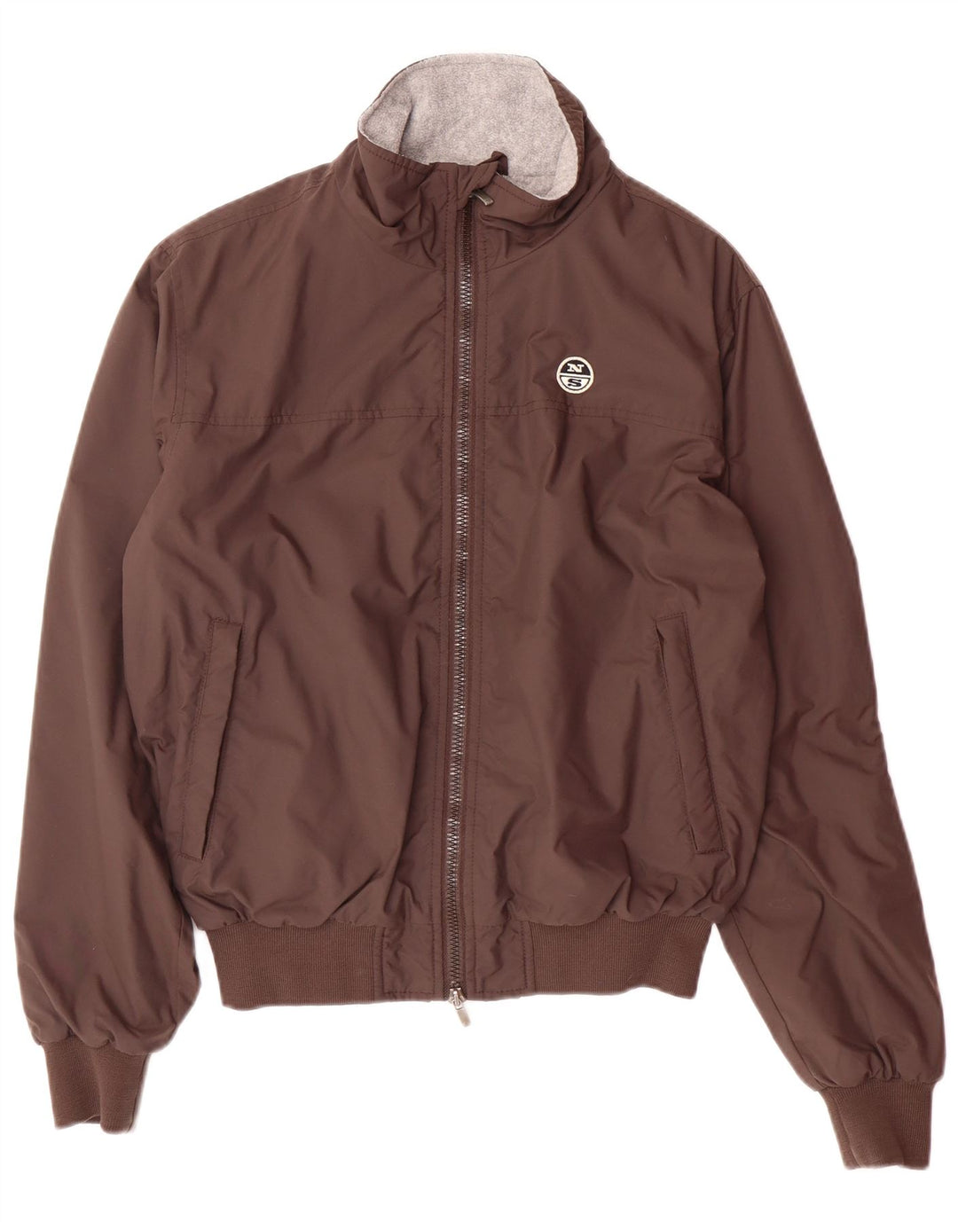 NORTH SAILS Mens Bomber Jacket UK 36 Small Brown Polyamide