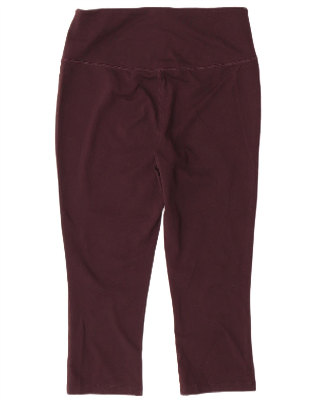 Eddie Bauer Womens Capri Leggings UK 12 Medium Burgundy Polyester
