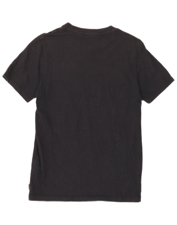 Jack & Jones Mens Graphic T-Shirt Top Small Black Cotton
