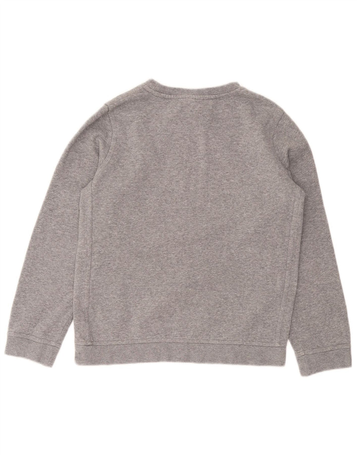 Nike Boys Graphic Sweatshirt Jumper 12-13 Years Large Grey Cotton
