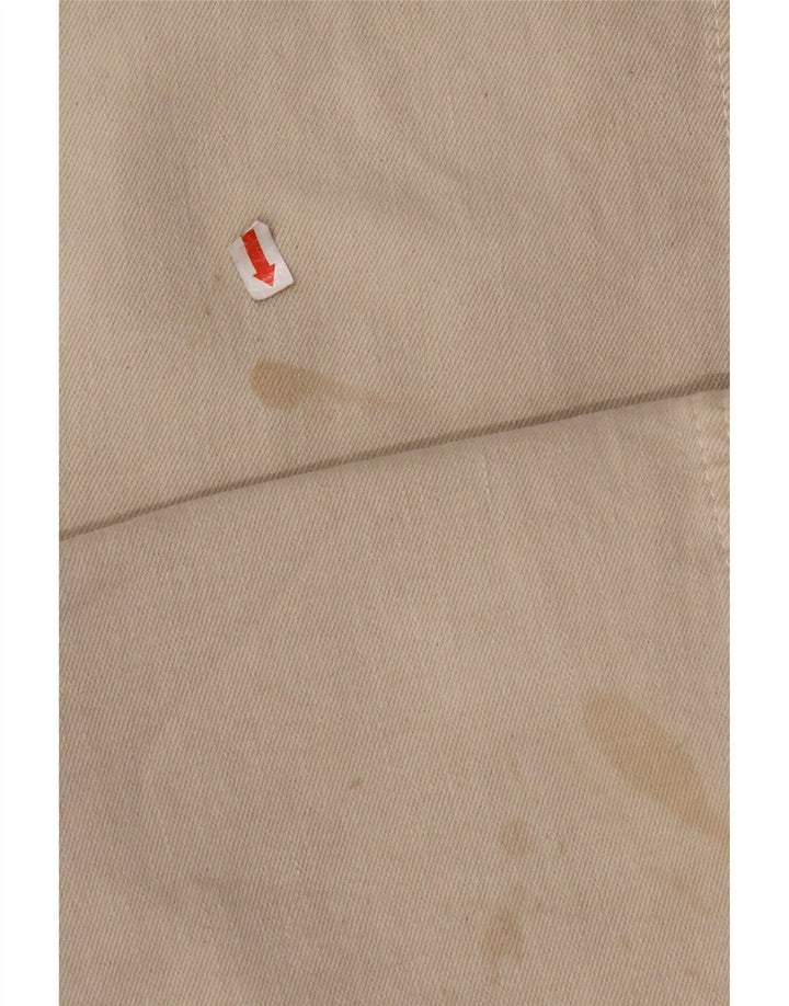 ZARA Womens The Marine High Waist Wide Leg Jeans EU 34 2XS W24 L29 Beige