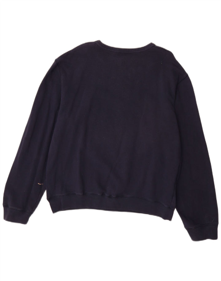 LEVI'S Mens Graphic Sweatshirt Jumper Large Navy Blue Cotton