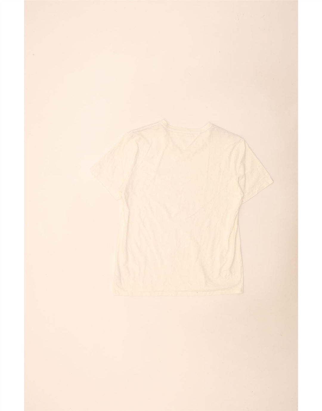 Tommy Hilfiger Mens T-Shirt Top Large White Cotton