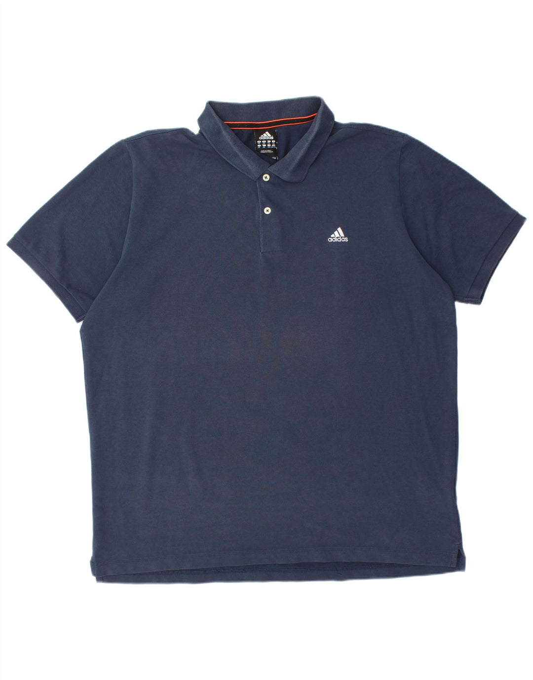 ADIDAS Mens Climalite Polo Shirt 2XL Navy Blue Cotton