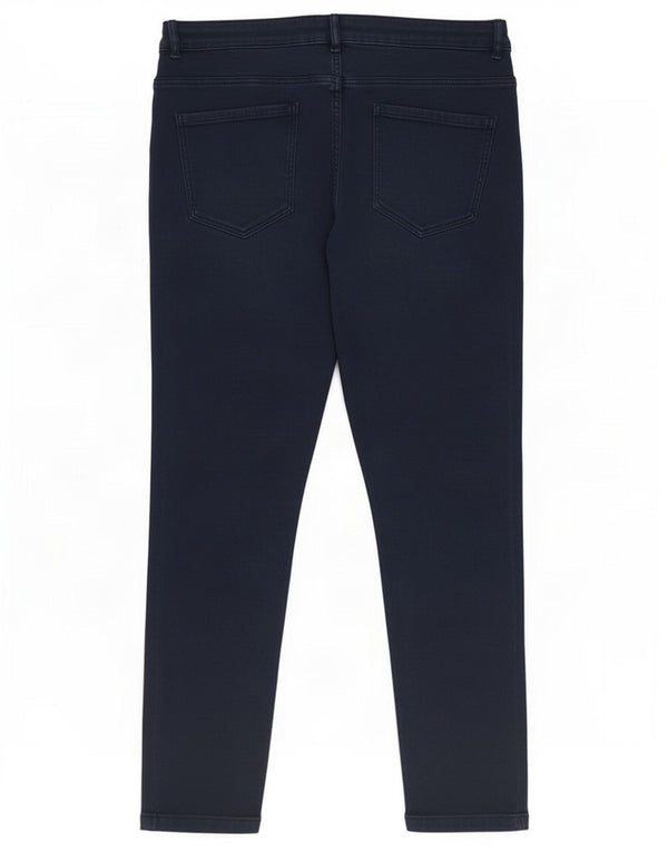 Zara Womens Crop Slim Jeans EU 46 2XL W36 L25 Navy Blue Cotton