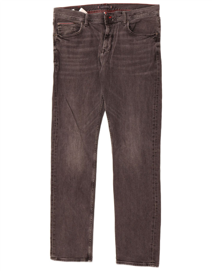Tommy Hilfiger Mens Bleecker Slim Jeans W36 L34 Grey Cotton