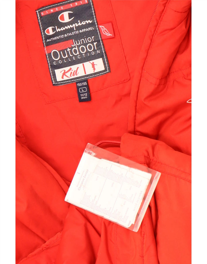 Champion Boys Padded Gilet 11-12 Years Large Red Polyamide
