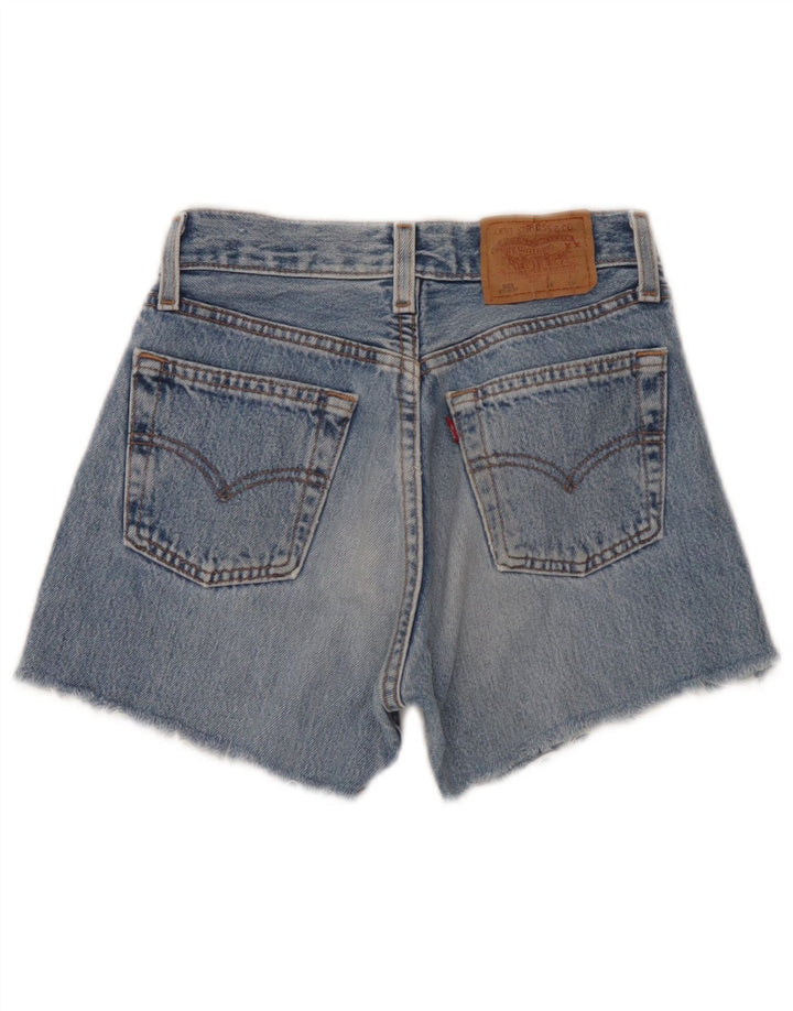 Levi's Womens 501 Denim Shorts W26 Small Blue