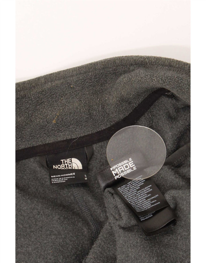 The North Face Mens Liner Fleece Jacket UK 40 Large Grey Polyester