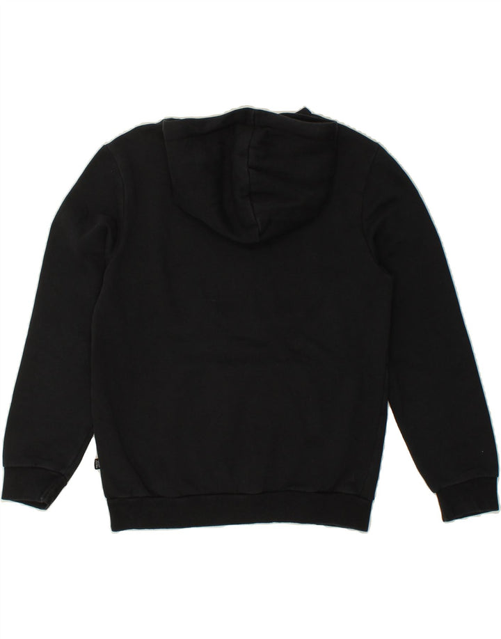 PUMA Mens Graphic Hoodie Jumper Small Black Cotton Vintage Puma and Second-Hand Puma from Messina Hembry 