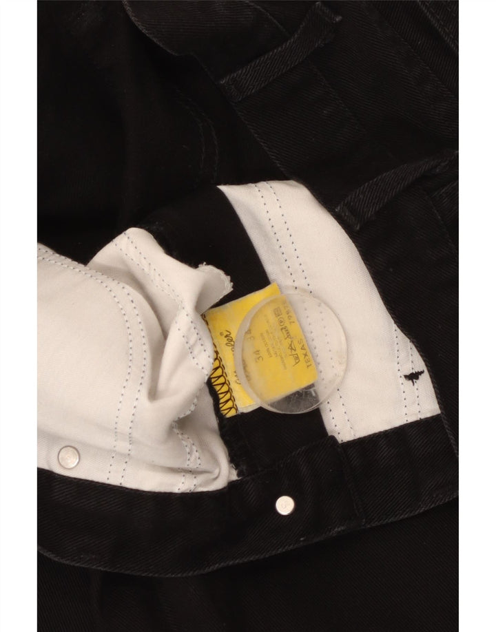 Wrangler Mens Texas Straight Jeans W34 L31 Black Cotton
