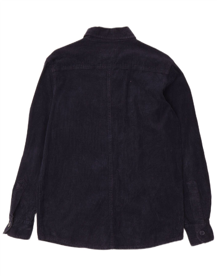 Superga Mens Corduroy Shirt Medium Navy Blue Cotton