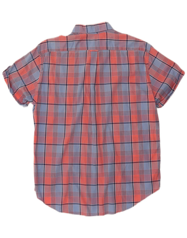 Gant Mens E-Z Fit Short Sleeve Shirt Large Multicoloured Check Cotton