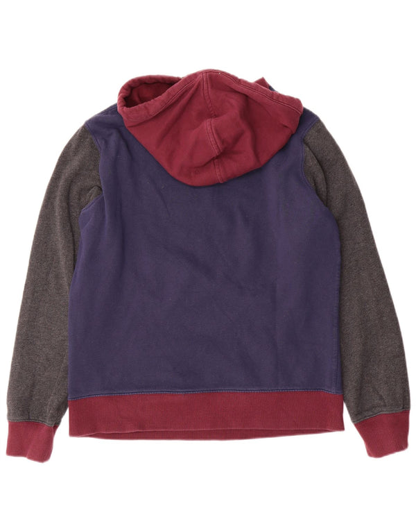 Converse Mens Graphic Hoodie Jumper Medium Multicoloured Colourblock Cotton
