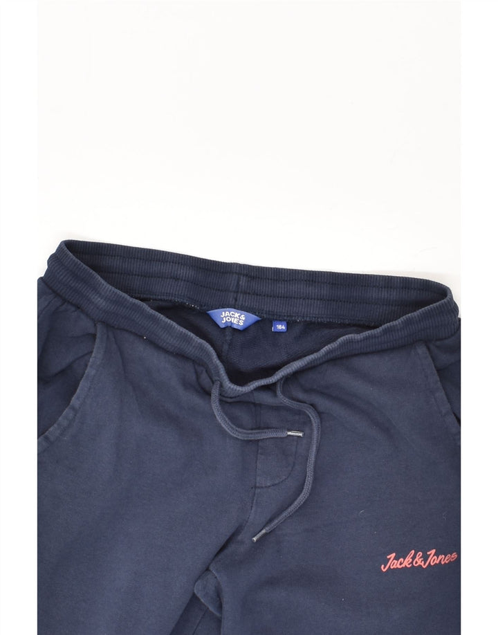 JACK & JONES Girls Tracksuit Trousers Joggers 13-14 Years Navy Blue Cotton | Vintage Jack & Jones | Thrift | Second-Hand Jack & Jones | Used Clothing | Messina Hembry 