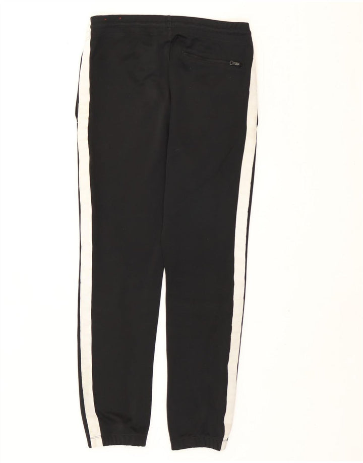 Nike Mens Tracksuit Trousers Joggers Small Black Colourblock Polyester