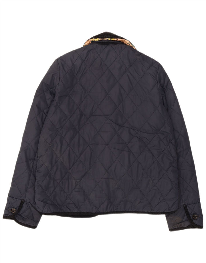 Barbour Womens Quilted Jacket UK 12 Medium  Navy Blue