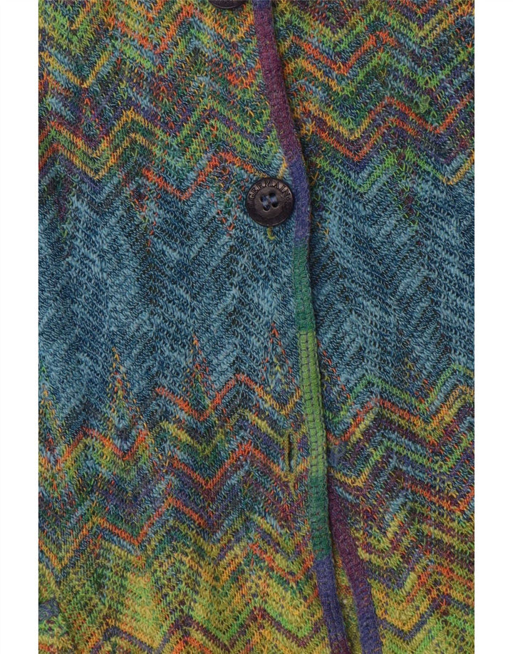 St. Germain Womens Cardigan Sweater IT 46 Large Multicoloured Chevron