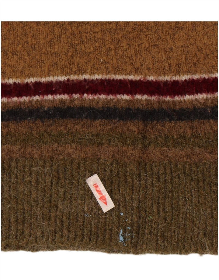 Zara Womens Crew Neck Jumper Sweater UK 12 Medium Multicoloured Striped