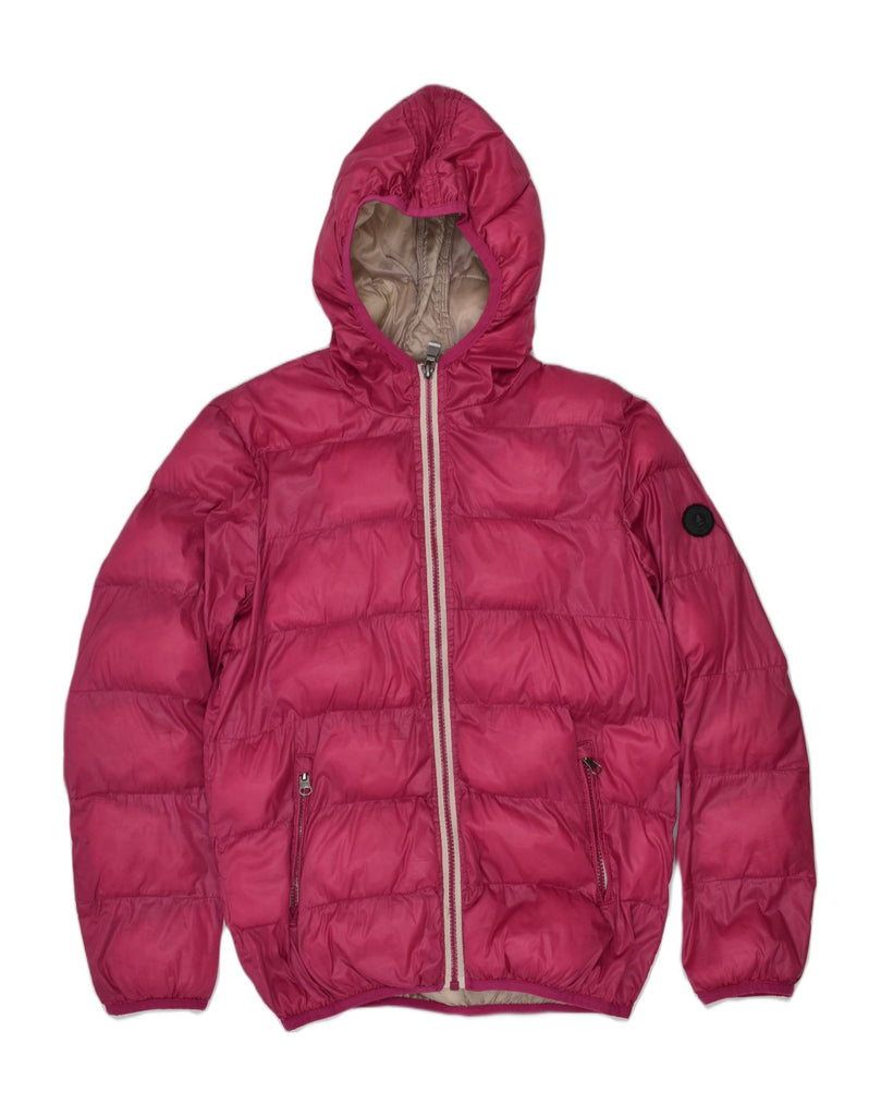 BEST COMPANY Girls Hooded Padded Jacket 11-12 Years Pink Polyamide | Vintage Best Company | Thrift | Second-Hand Best Company | Used Clothing | Messina Hembry 