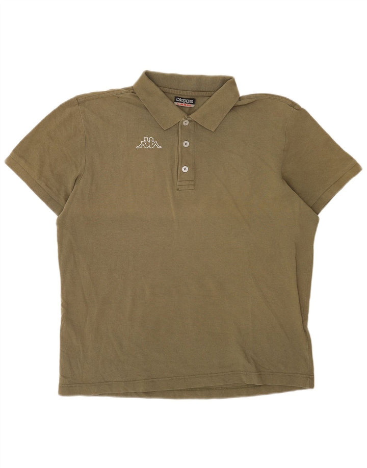 Kappa Mens Polo Shirt Large Khaki