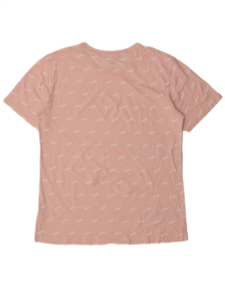 PUMA Mens Graphic T-Shirt Top Small Pink