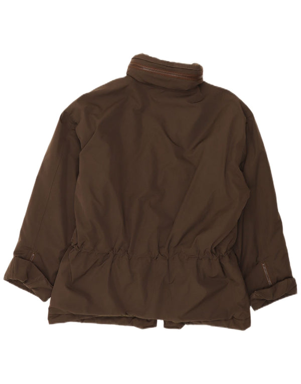 Alberto Aspesi Womens Utility Jacket UK 36 Small Brown Polyester