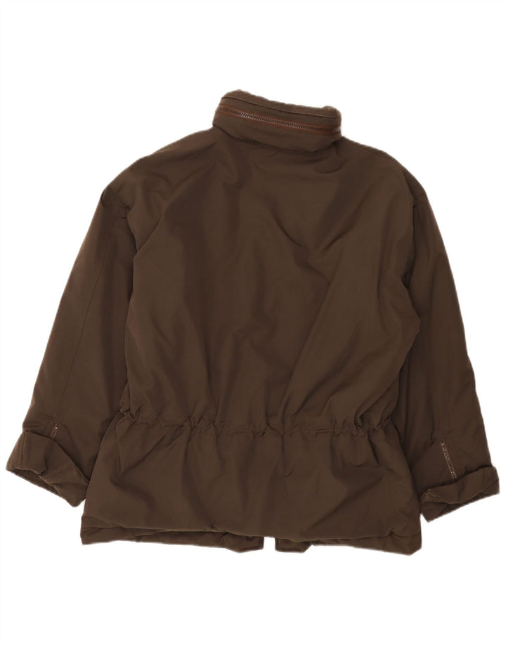 Alberto Aspesi Womens Utility Jacket UK 36 Small Brown Polyester