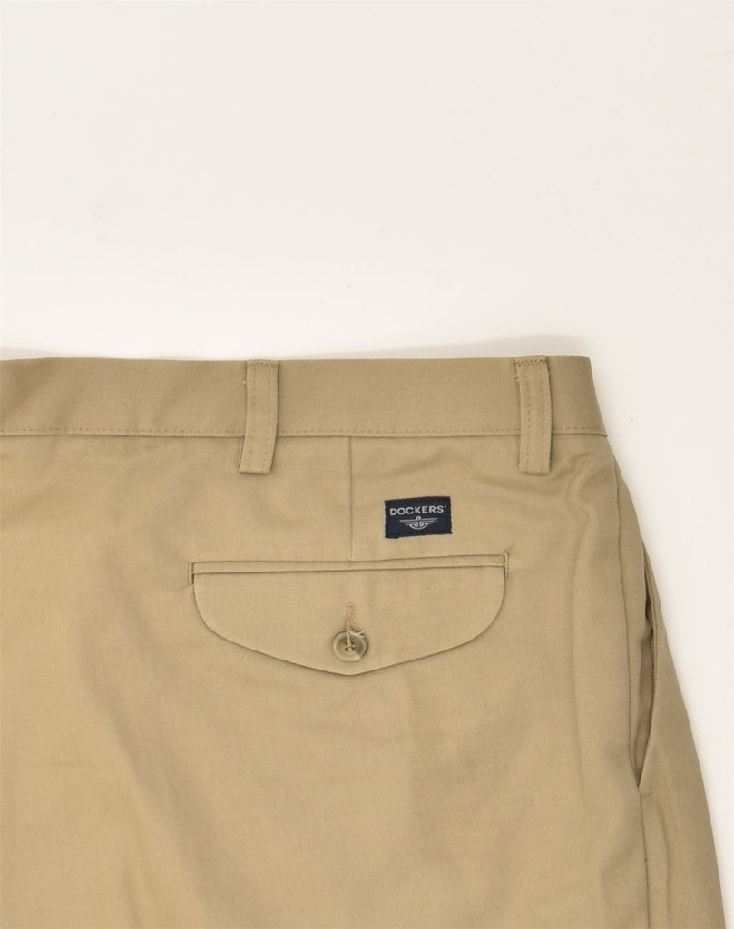 DOCKERS Womens Chino Shorts W42 2XL  Brown Cotton | Vintage Dockers | Thrift | Second-Hand Dockers | Used Clothing | Messina Hembry 