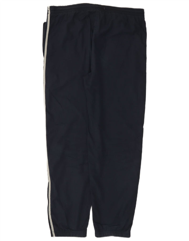 Reebok Mens Tracksuit Trousers Small Navy Blue Polyester