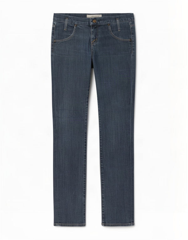 Lee Womens Lynn Slim Jeans W28 L33 Navy Blue Cotton
