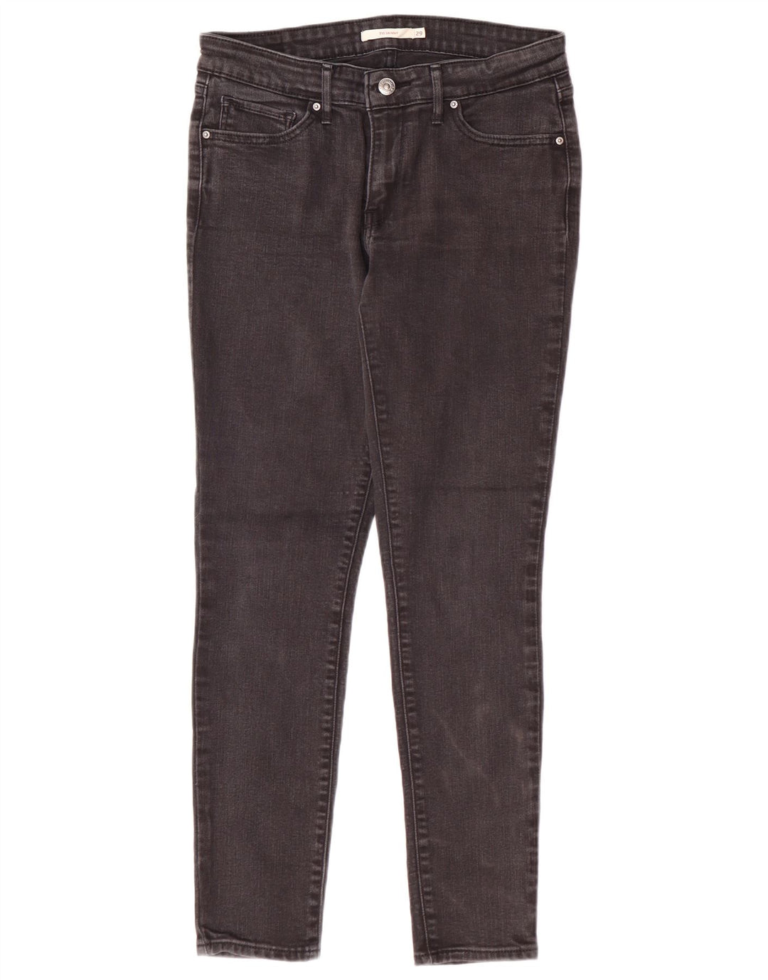 Levi's Womens 711 Skinny Jeans W29 L28 Grey Cotton