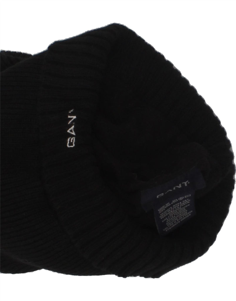 GANT Mens Beanie Hat One Size Black Cotton | Vintage Gant | Thrift | Second-Hand Gant | Used Clothing | Messina Hembry 
