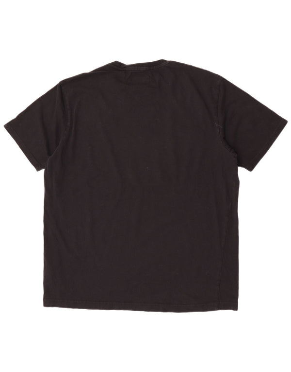 Penguin Mens T-Shirt Top XL Black Cotton