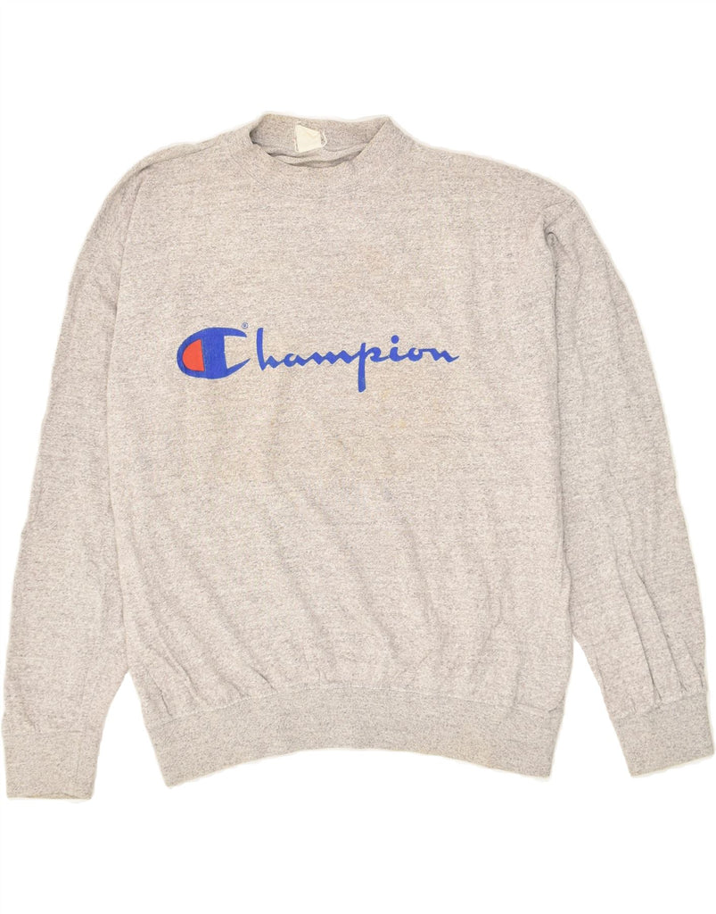 CHAMPION Mens Graphic Sweatshirt Jumper Large Grey | Vintage Champion | Thrift | Second-Hand Champion | Used Clothing | Messina Hembry 