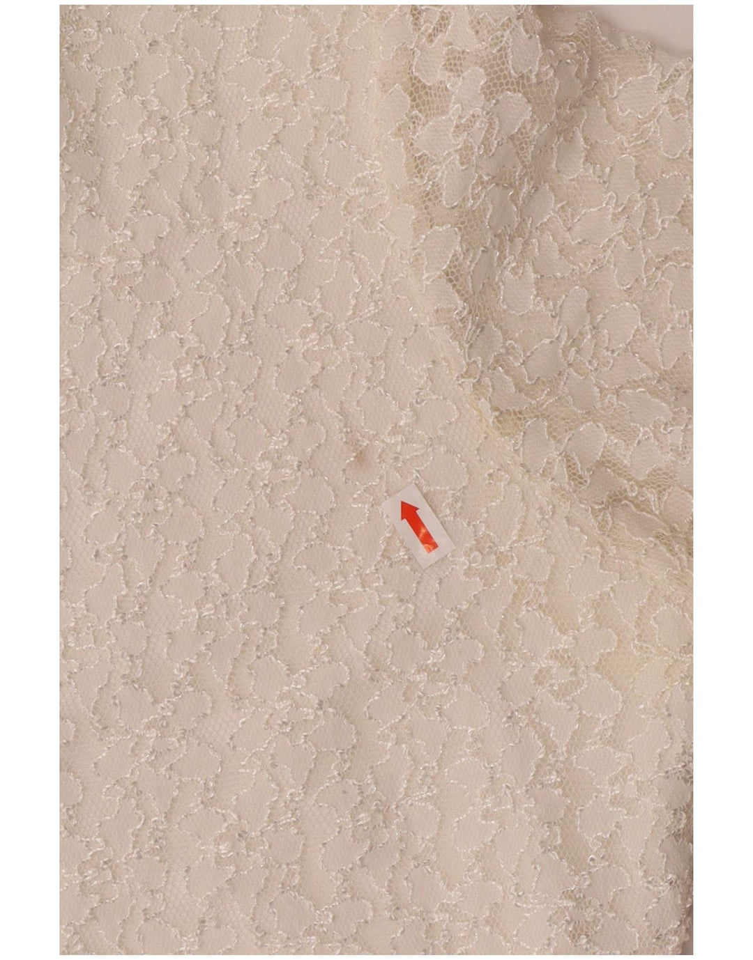 Vintage Womens Short Sleeve Shirt Blouse IT 42 Medium Off White Polyamide