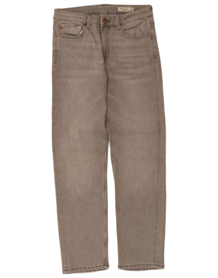 Marks & Spencer Womens The Sienna Straight Jeans UK 12 Medium W30 L27 Grey